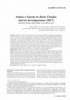 Atunes y Garum en Baelo Claudia: nuevas investigaciones (2017) - Tuna fish & Garum at Baelo Claudia: recent research (2017) Cover Page