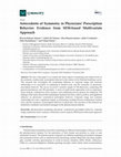 Antecedents of Symmetry in Physicians' Prescription Behavior: Evidence from SEM-based Multivariate Approach Cover Page