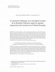 Research paper thumbnail of MARTÍNEZ, M. A. y ARASA, F. (2018): Los primeros hallazgos de la necrópolis romana de La Boatella (Valencia) según los apuntes manuscritos de Luis Cebrián Mezquita, APL, 32