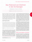 Research paper thumbnail of Das Potenzial von Drohnen in der Archäologie. Überlegungen zu Chancen und Risiken