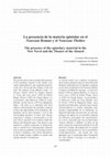 Research paper thumbnail of La presencia de la materia epistolar en el Nouveau Roman y el Nouveau Théâtre. Anales de Filología Francesa nº 26, pp. 457-477 (2018)