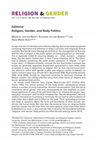 Research paper thumbnail of Religion, Gender, and Body Politics: Editorial