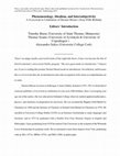 Research paper thumbnail of Burns, Tim, Szanto, Thomas & Salice, Alessandro (Eds.): Phenomenology, Idealism, and Intersubjectivity