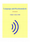 Research paper thumbnail of Language and Psychoanalysis Volume 7 Issue 2 (2018)