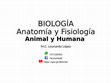 Anatomia y Fisiologia 3 Animal y Humana Cover Page