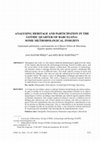 Research paper thumbnail of Pastor Pérez, A. and Ruiz Martínez, A. 2018. Analysing heritage and participation in the Gothic Quarter of Barcelona: some methodological insights. CPAG, 18, 115-147.