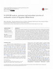 Research paper thumbnail of LC-ESI-MS analysis, antitumor and antioxidant activities of methanolic extract of Egyptian Allium kurrat ARTICLE INFO ABSTRACT