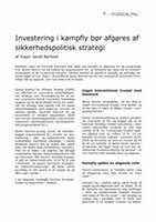 Research paper thumbnail of Investering i kampfly bør afgøres af sikkerhedspolitisk strategi