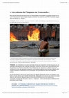 Research paper thumbnail of Les raisons de l’impasse au Venezuela