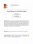 Research paper thumbnail of Female Flirting Cues and Male Perception