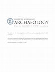 2015. "Masks and Ritual Performance on the Island of Cyprus" American Journal of Archaeology 119.1 Cover Page