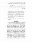 Research paper thumbnail of Exploring the Methodological Possibilities of Narrative Inquiry in Service-Learning: Reflections from a Recent Investigation