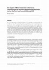 Research paper thumbnail of The Impact of Wine Production in the Social Transformation of Northern Mesopotamian Societies during the Third and Second Millennia BCE. Die Welt des Orients 48.2: 225-237