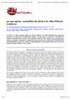 Research paper thumbnail of [2018] Dossier « 50 ans après : actualités du droit à la ville d’Henri Lefebvre », revue Métropolitiques, éd. Christophe Demazière, Gülçin Erdi, Jacques Galhardo & Olivier Gaudin