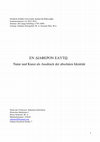 Research paper thumbnail of ΕΝ ΔΙΑΦΕΡΟΝ ΕΑΥΤΩι. Natur und Kunst als Ausdruck der absoluten Identität