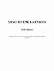 Research paper thumbnail of SONG TO THE UNKNOWN.pdf