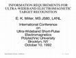 Research paper thumbnail of Presentation-Information Requirements for Ultra-Wideband Electromagnetic Target Recognition.pdf