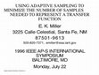 Research paper thumbnail of Presentation-Using Adaptive Sampling to Minimize the Number of Samples Needed to Represent a Transfer Function.pdf