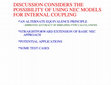 Research paper thumbnail of Presentation-The Possibility of Using NEC Models for Internal-Coupling Calculations.pdf