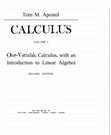 Apostol Calculus Volume Cover Page