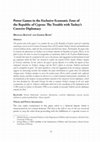 Research paper thumbnail of Power Games in the Exclusive Economic Zone of the Republic of Cyprus: The Trouble with Turkey’s Coercive Diplomacy