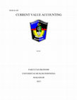 Research paper thumbnail of MAKALAH CURRENT VALUE ACCOUNTING