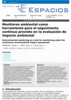 Research paper thumbnail of Monitoreo ambiental como herramienta para el seguimiento continuo previsto en la evaluación de impacto ambiental.