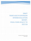 Research paper thumbnail of Sherbourne Health, Trans Health Expansion - Evaluation Report, 2018.pdf