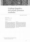 Catálogo Epigráfico de Lousada: primeiros resultados Cover Page