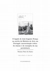 Research paper thumbnail of O legado de José-Augusto França na escrita da História da Arte em Portugal: caracterização crítica do cânone e de exemplos da sua persistência