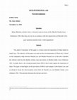 Research paper thumbnail of Comparative Study between Shariah Law and Muslim Personal Law of Pakistan