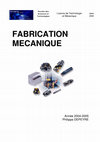 Cours fabrication mecanique Cover Page