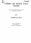 ECO UMBERTO Como se hace una tesis Cover Page