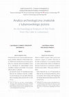 Research paper thumbnail of Analiza archeologiczna znalezisk z lubanowskiego jeziora. An Archaeological Analysis of the Finds from the Lake in Lubanowo