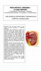 Research paper thumbnail of Peri -Hepatic Urinoma - A case report