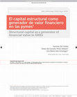 El capital estructural como generador de valor financiero en las pymes Cover Page