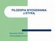 Research paper thumbnail of filozofia wychowania z etyką cz. 1.pdf