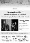 Research paper thumbnail of Concert Nova Gaudia ! Musique en Aquitaine au XIIe siècle