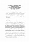 Research paper thumbnail of The Charter of Fundamental Rights: An Illusionary Giant? Seven brief points on the relevance of a still new EU instrument, in  A. Crescenzi, R. Forastiero, G. Palmisano (eds.), Asylum and the EU Charter of Fundamental Rights, editoriale scientifica, 2018, pp. 13-22.