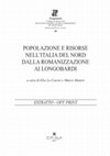 Research paper thumbnail of Attività economiche e popolamento rurale nella Cisalpina occidentale in età romana