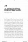 THE GENDERED RACIALIZATION OF PUERTO RICANS IN TV NEWS COVERAGE OF HURRICANE MARIA Cover Page