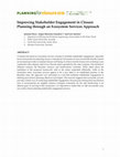 Research paper thumbnail of Improving Stakeholder Engagement in Closure Planning through an Ecosystem Services Approach