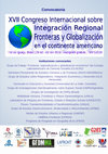 Research paper thumbnail of XVII Congreso Internacional sobre Integración Regional, Fronteras y Globalización en el Continente Americano