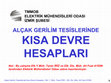 ALÇAK GERİLİM TESİSLERİNDE KISA DEVRE HESAPLARI Cover Page