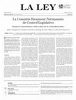 Research paper thumbnail of La Comisión Bicameral Permanente de Control Legislativo - Evaluación y reflexiones a 12 años de su conformación