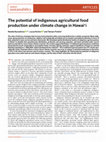 The potential of indigenous agricultural food production under climate change in Hawaiʻi Cover Page