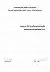 Research paper thumbnail of L’azione del bicarbonato di sodio nella marinatura delle carni