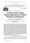 Analytical Study of Data Mining Applications in Malaria Prediction and Diagnosis﻿ Cover Page