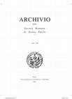 Archivio della Società romana di storia patria vol.139 (2016) Cover Page