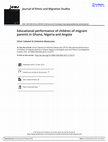 Educational performance of children of migrant parents in Ghana, Nigeria and Angola Cover Page